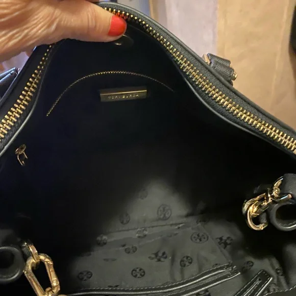 Tory Burch Leather Double-Zip Tote - Picture 11 of 12